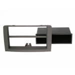 Mascherina doppio iso Fiat Idea - Lancia Musa 2005> cassettino- colore antracite