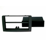 Mascherina doppio iso Fiat Idea con cassettino- colore nero