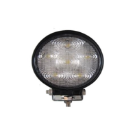 Faro da lavoro ROTONDO alta luminosita' 12/24 volt, 6 led da  3 watt 1650 lumen
