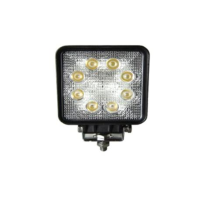 Faro da lavoro QUADRATO alta luminosita' 12/24 volt 8 led da  3 watt 2160 lumen