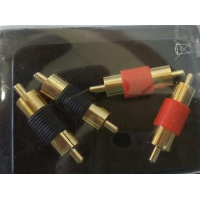 Adattatore rca maschio/maschio 4pz