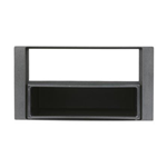 Mascherina doppio iso Ford Focus C-Max, S-Max, Focus II 2005>, Fiesta 2006>2008, Fusion 2006>, Transit, Galaxy 2007> - colore nero con cassettino