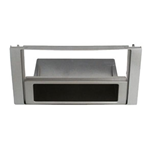 Mascherina doppio iso Ford Focus C-Max, S-Max, Focus II 2005>, Fiesta 2006>2008, Fusion 2006>, Transit, Galaxy 2007> - colore silver con cassettino