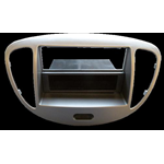 Mascherina doppio din Hyundai I 10 fino al 2013 con cassettino colore silver