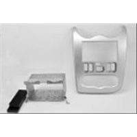 Mascherina doppio din Dacia Duster-logan-sandero 2006> SILVER