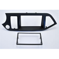 Mascherina doppio din Kia Picanto 2011(start & stop) kit completo di cestello e staffe