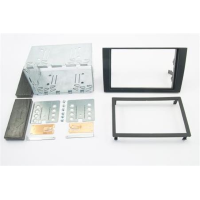 Kit fascia metallica doppio din+Mascherina doppio iso Audi A4 2007,Seat Exeo