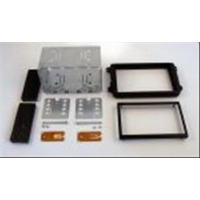 kit con fascia metallica doppio din+ mascherina doppio iso Vw Golf6 08>, Polo 09>