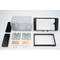 kit con fascia metallica doppio din+ mascherina doppio iso Audi A3 dal 2003