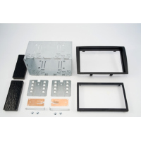 kit con fascia metallica doppio iso+ mascherina doppio iso Ducato,Boxer,Jumper dal 2006 al 2011
