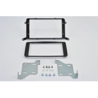Mascherina doppio din Mitsubishi ASX per auto con navigatore di serie,colore nero lucido, citroen c4 aircross 2012>