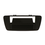 Mascherina doppio din Seat Ibiza 2008> - colore nero antracite con cassettino