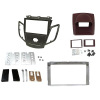 Kit doppio iso Ford Fiesta 2008 colore grigio metallizzato con cupola rossa