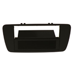 Mascherina doppio din Seat Ibiza 2008> - colore nero metallizzato con cassettino