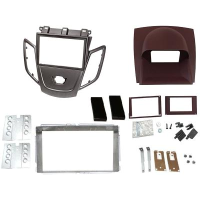 Kit doppio iso Ford Fiesta 2008 colore silver mat con cupola rossa