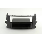 Mascherina  doppio din Toyota Auris 2007> con cassettino colore silver