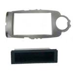 Mascherina doppio din Toyota Yaris 2011>2015 con cassetto