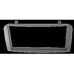 kit completo di fascia metallica doppio din +Mascherina silver Alfa 147 doppio iso