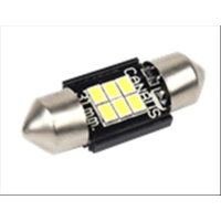 Coppia lampade a led CAN BUS NO ERROR 12 volt siluro 31MM 6 led alta luminosità 6000k
