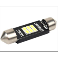 Coppia lampade a led CAN BUS NO ERROR 12 volt siluro 39MM 6 led alta luminosità 6000k