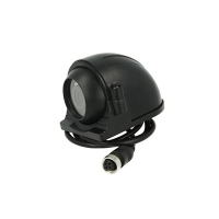 Telecamera professionale IP67 12/24 volt con infrarossi nera connettore a vite 4 pin
