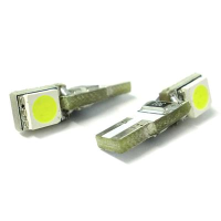 Led 12 volt T5 2 smd bianchi NO ERROR