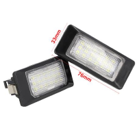 kit luci targa personalizzato Audi Q5 A4 A5 A6 A7 TT TTS RS TTRS, VW Golf V VI