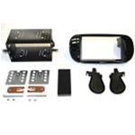 Kit doppio din Fiat 500,colore nero,completo di  bocchette dell'aria