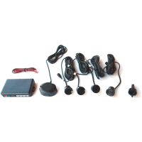 KIT PARKING SENSOR POSTERIORE CON BUZZER, 4 SENSORI 21MM VERNICIABILI,INSTALLAZIONE DA ESTERNO