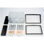 Kit doppio din Opel Antara 07> grigio metallizzato