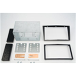 Kit doppio din Opel Corsa 06> nero lucido