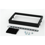 Kit doppio din SsangYong Actyon 2006> Black- solo per veicoli senza autoradio OEM (necessita di accessorio originale)