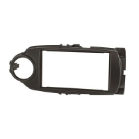 Mascherina doppio din Toyota Yaris 2017> senza cassetto colore nero