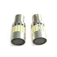 Coppia lampade a led SUPER CAN BUS NO ERROR 21WATT REALI 12 volt BA15S -1156- P21W alta luminosità 6000k