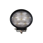 Faro da lavoro ROTONDO alta luminosita' 12/24 volt, 6 led da  3 watt 1650 lumen