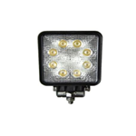 Faro da lavoro QUADRATO alta luminosita' 12/24 volt 8 led da  3 watt 2160 lumen