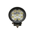 Faro da lavoro ROTONDO alta luminosita' (2.300 lumen) 12/24 volt 9 led da  3 watt