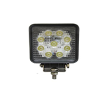 Faro da lavoro QUADRATO alta luminosita' (2.300 lumen) 12/24 volt 9 led da  3 watt