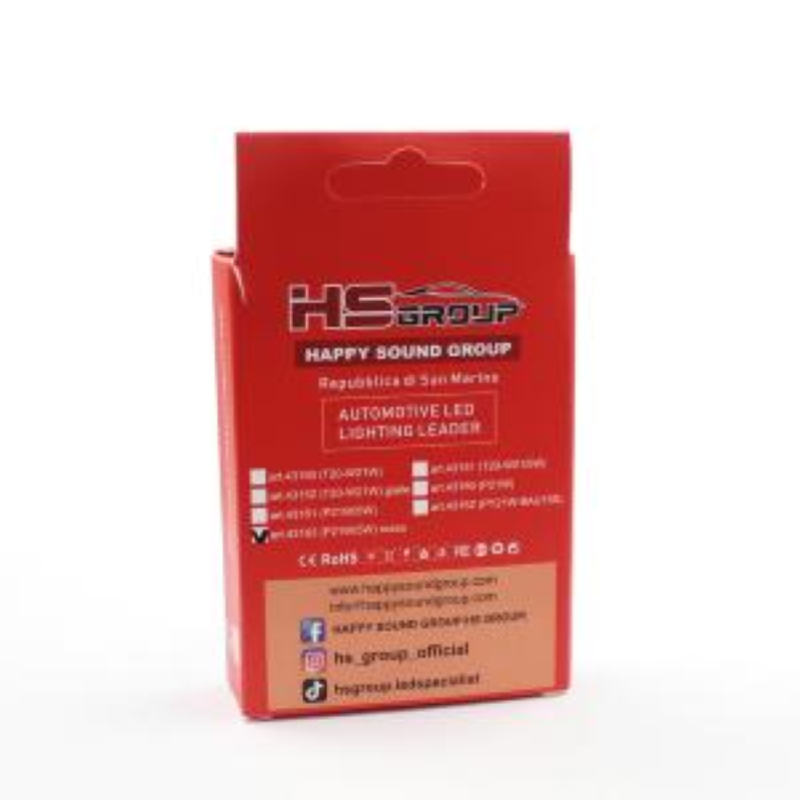 Coppia lampade a led 12/24 volt BAY15D-1157- P21/5W doppio filamento alta luminosità 800/200 lumen 6000k LUCE ROSSA