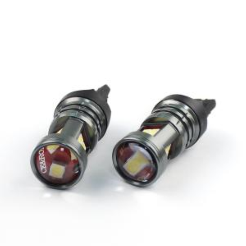 Coppia lampade a led 12/24 volt T20-7440- W21W singolo filamento alta luminosità 800 lumen 6000k