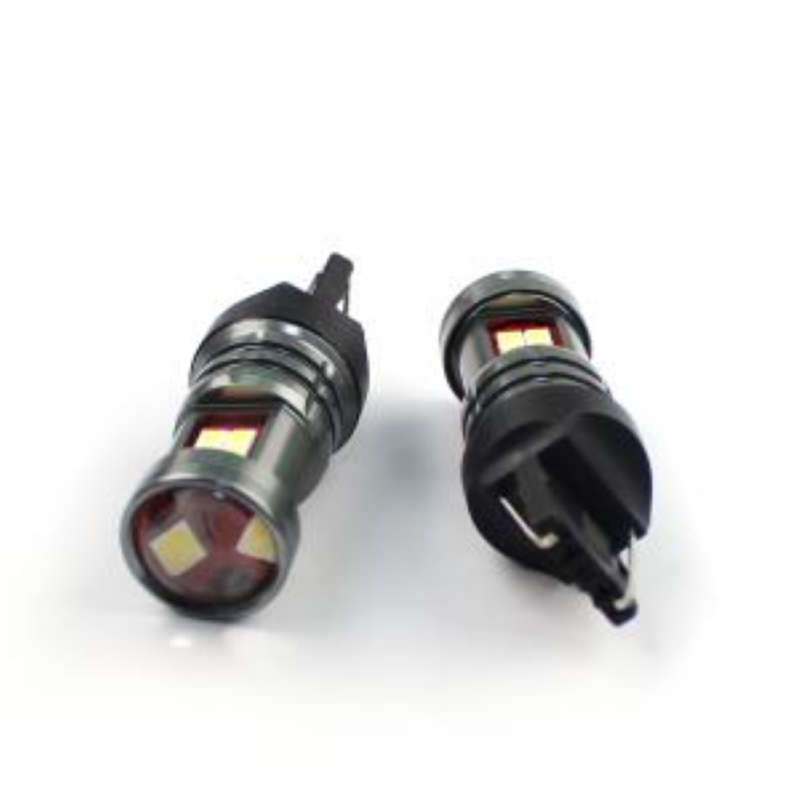 Coppia lampade a led 12/24 volt T20-7440- W21W singolo filamento alta luminosità 800 lumen 6000k