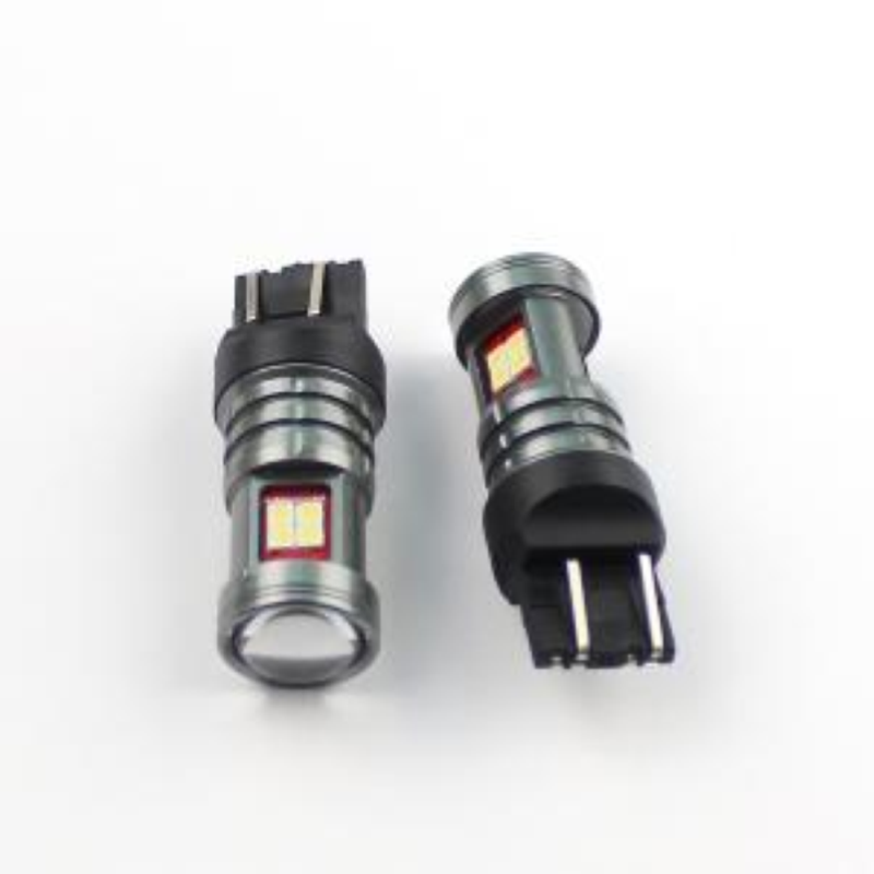 Coppia lampade a led 12/24 volt T20-7443- W21/5W doppio filamento alta luminosità 800/200 lumen 6000k