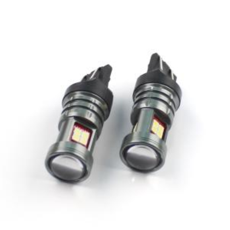 Coppia lampade a led 12/24 volt T20-7443- W21/5W doppio filamento alta luminosità 800/200 lumen 6000k