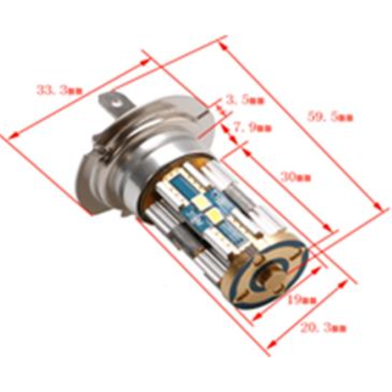 Coppia lampade a led CAN BUS NO ERROR 12 volt H7 8 led alta luminosità 6000k