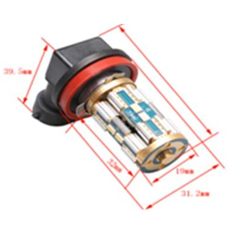 Coppia lampade a led CAN BUS NO ERROR 12 volt H8 8 led alta luminosità 6000k