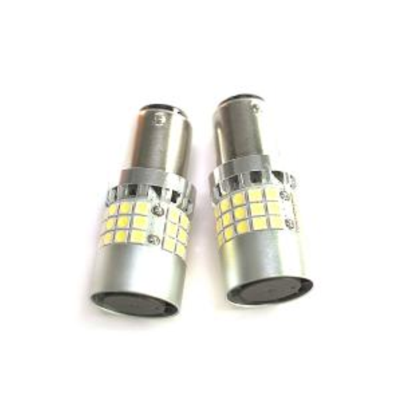 Coppia lampade a led SUPER CAN BUS NO ERROR 21/5WATT REALI 12 volt BAY15D -1157- P21/5W alta luminosità 6000k