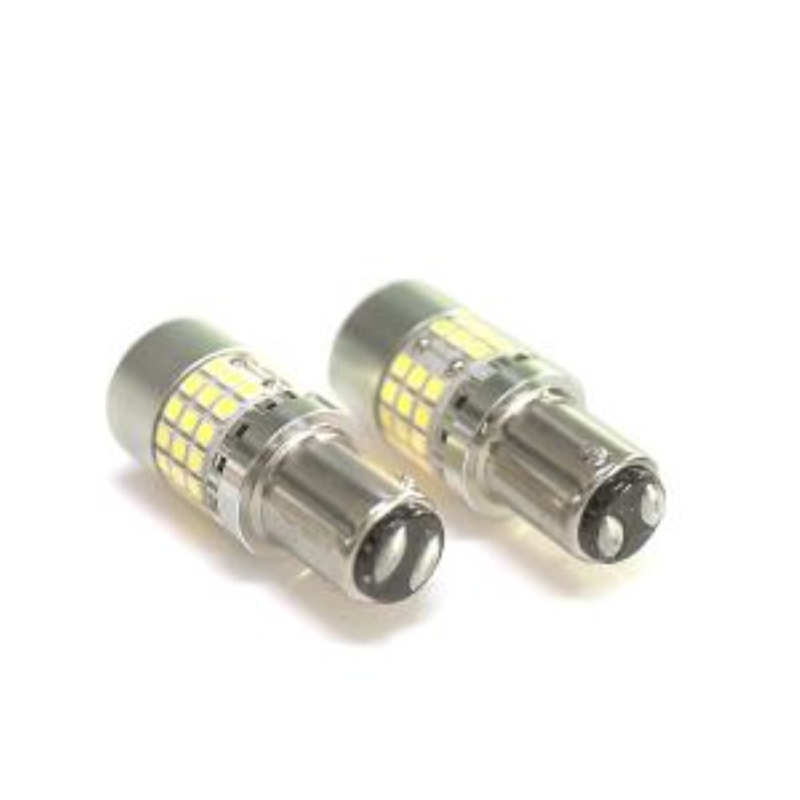 Coppia lampade a led SUPER CAN BUS NO ERROR 21/5WATT REALI 12 volt BAY15D -1157- P21/5W alta luminosità 6000k