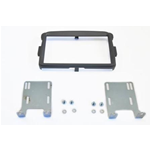 Mascherina doppio din Dacia lodgy 2012 -dokker 2012 - duster 2011- sandero 2013, Renault Capture, LOGAN COLORE GRIGIO SCURO