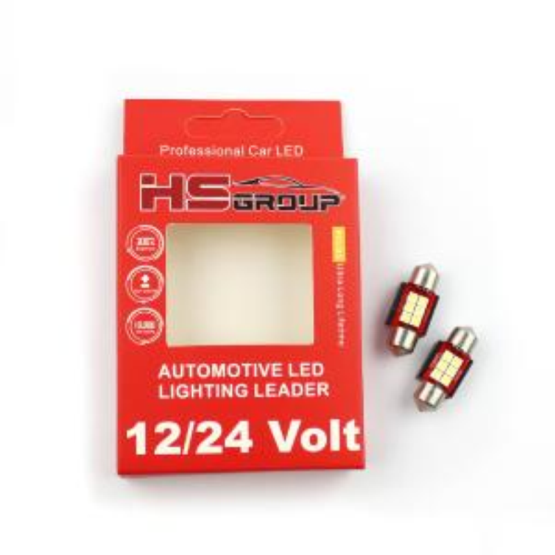 COPPIA LED 12/24 VOLT SILURO 31MM 6 SMD