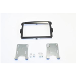 Mascherina doppio din Dacia lodgy 2012 -dokker 2012 - duster 2011- sandero 2013, Renault Capture, LOGAN COLORE NERO LUCIDA